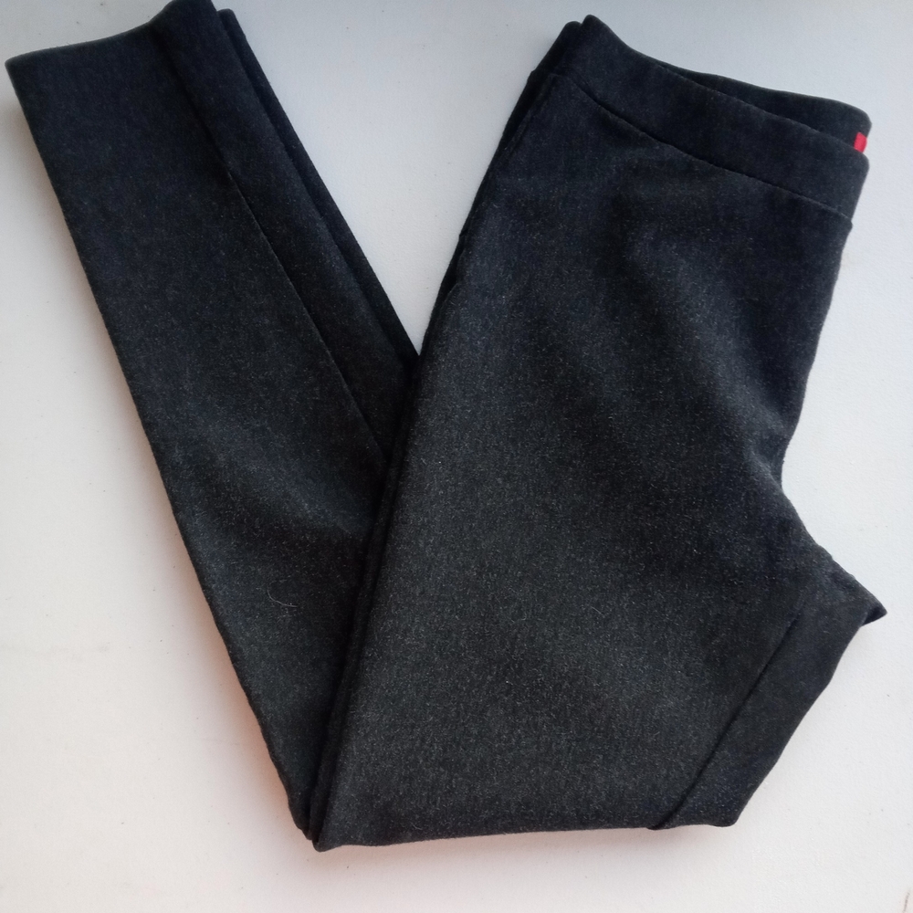 Hot Kiss Charcoal Gray High-Waisted Leggings - Soft Stretch Knit Size L